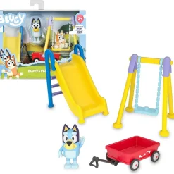 Hot - Bluey - Set de Juguete Parque Mini Playset con Figura articulada de Perrito, Serie de Dibujos Animados ㅤ Coleccionables Y Mini Mundos