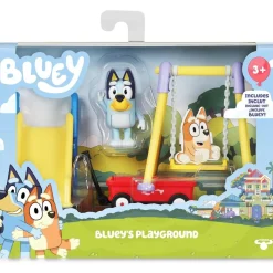 Hot - Bluey - Set de Juguete Parque Mini Playset con Figura articulada de Perrito, Serie de Dibujos Animados ㅤ Coleccionables Y Mini Mundos