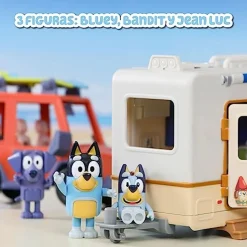 Outlet - Bluey - Vehículo de vacaciones con tablas de surf y figurita articulada ㅤ Coleccionables Y Mini Mundos