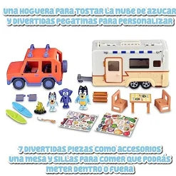 Outlet - Bluey - Vehículo de vacaciones con tablas de surf y figurita articulada ㅤ Coleccionables Y Mini Mundos