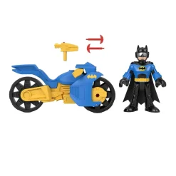 New Fisher Price - Batman - Vehículo de juguete Imaginext DC Super Friends Batman con Moto XL ㅤ Coleccionables Y Mini Mundos