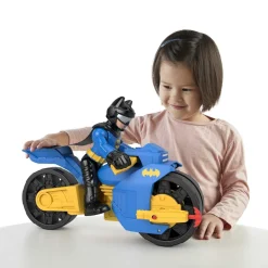 New Fisher Price - Batman - Vehículo de juguete Imaginext DC Super Friends Batman con Moto XL ㅤ Coleccionables Y Mini Mundos