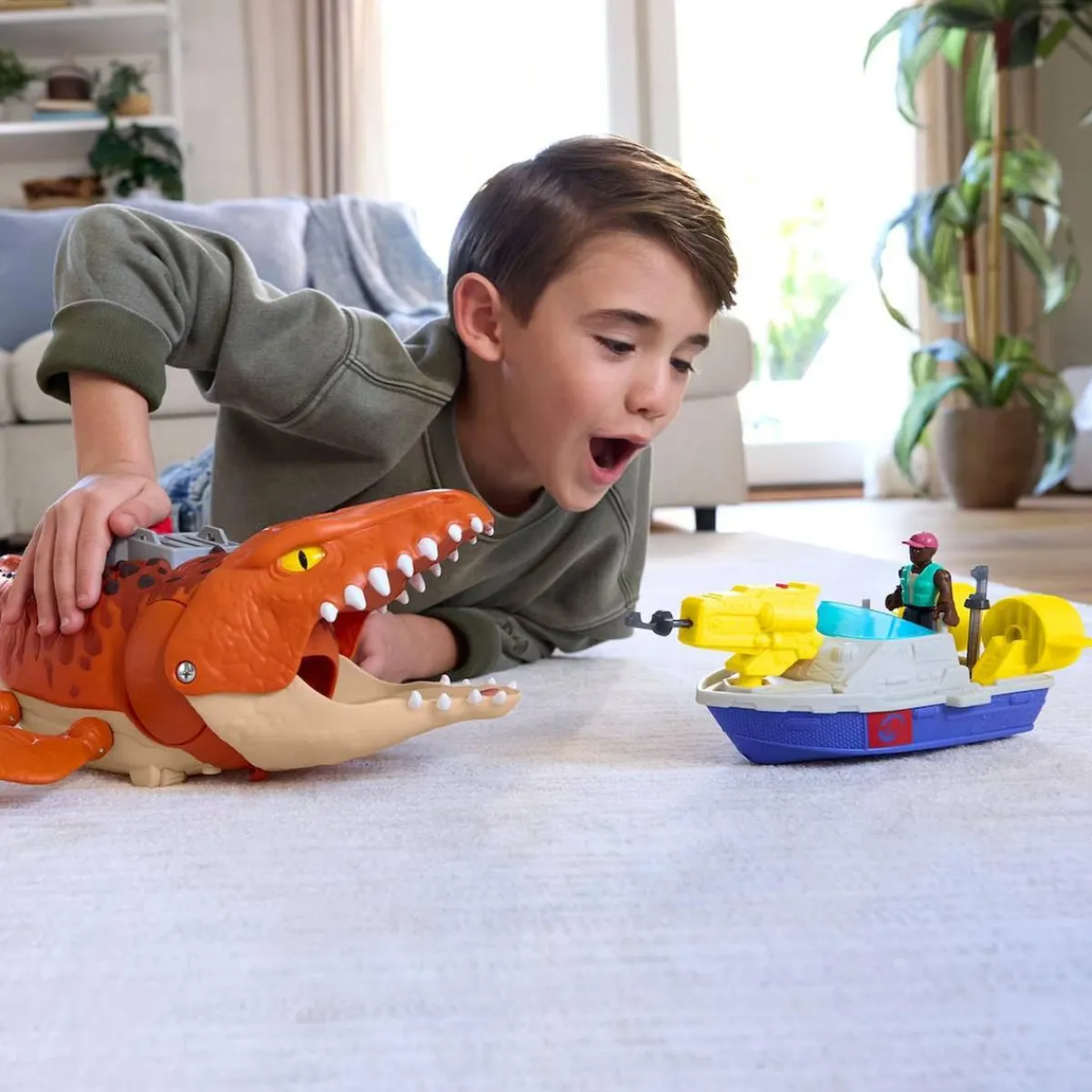 Online Fisher Price Imaginext - Jurassic World - Caza y Atrapa al Mosasaurus Coleccionables Y Mini Mundos