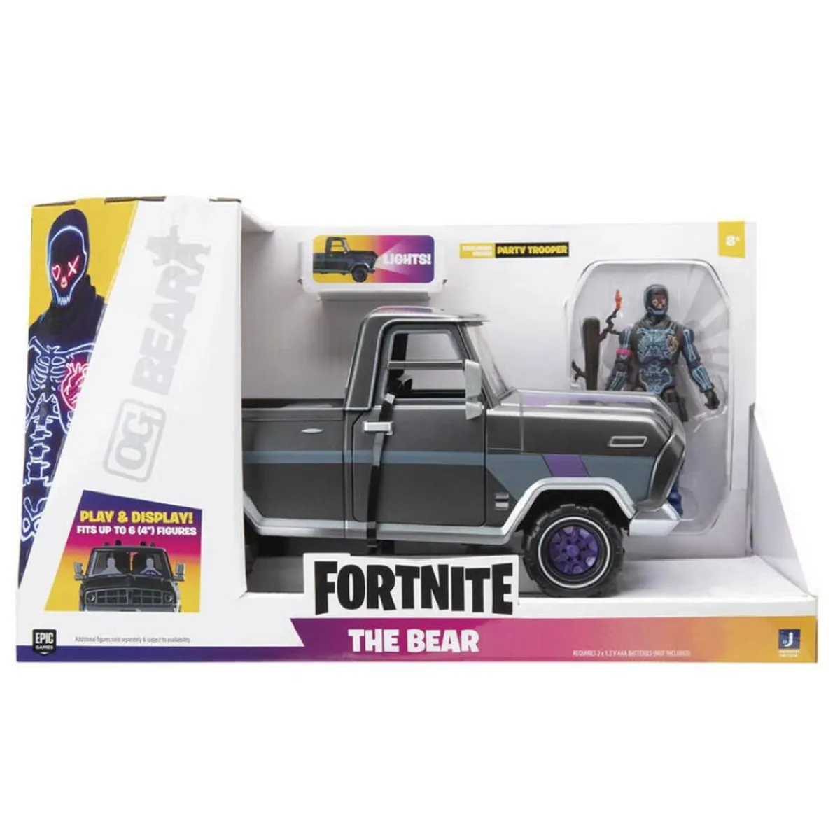 Fortnite - Set figura party trooper + vehículo the bear*TOY PARTNER Clearance