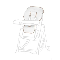 Outlet Funda silla alta rizo borde gris 50x90 Tronas·Accesorios Tronas