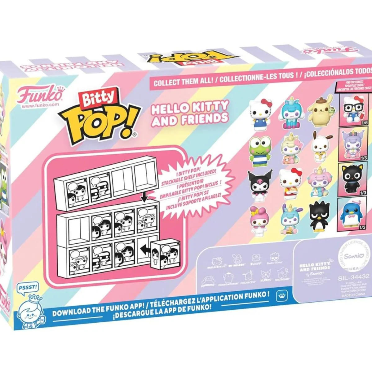 Funko Bitty Pop! - Hello Kitty - Pack 4 figuras (Varios modelos)*FUNKO UK LIMITED