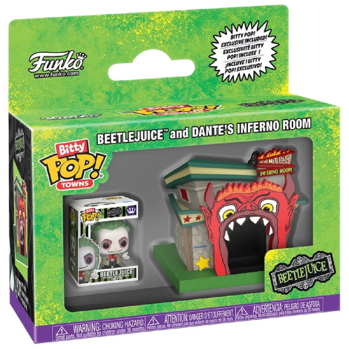 Clearance Funko Bitty Pop! Towns - Beetlejuice y Dante's Inferno Room Friki Zone
