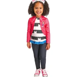 Gabby's Dollhouse - Conjunto camiseta efecto chaqueta y diadema 3-4 años*RUBIE'S Outlet