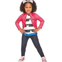 Gabby's Dollhouse - Conjunto camiseta efecto chaqueta y diadema 3-4 años*RUBIE'S Outlet