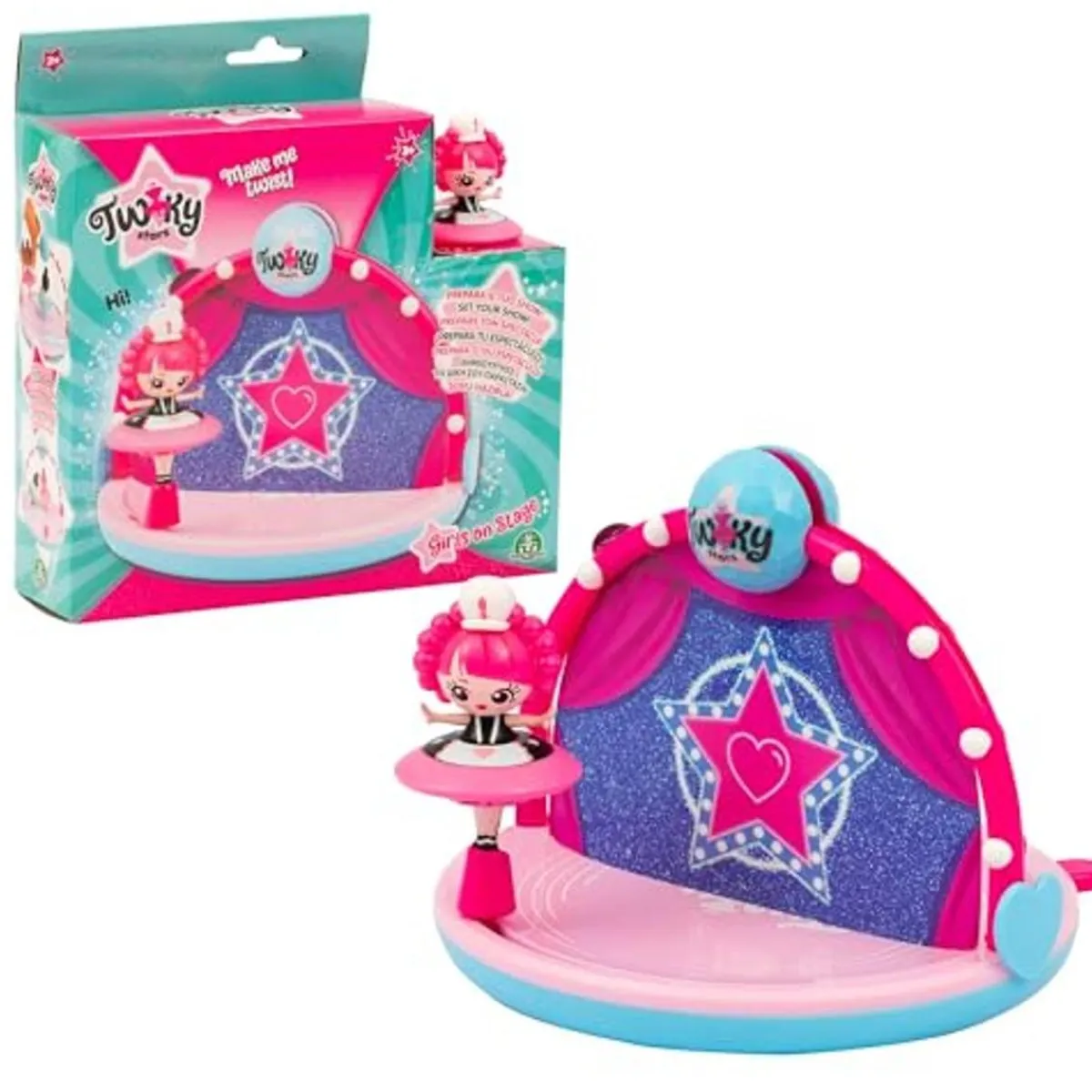 Best Giochi Preziosi - Twiky Peonza bailarina con escenario de danza ㅤ Coleccionables Y Mini Mundos