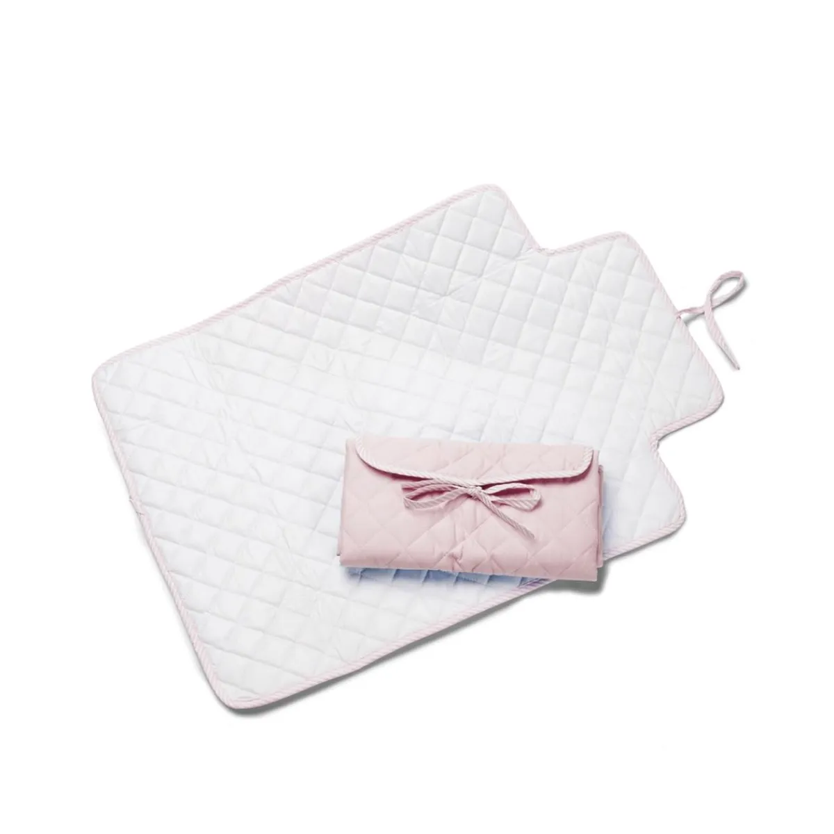 Outlet - Cambiador plegable piqué rosa Descanso·Muebles Cambiador