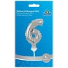 Globo aluminio plateado número 6*TOYS "R" US New