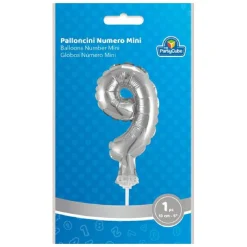 Globo aluminio plateado número 9*TOYS "R" US Online