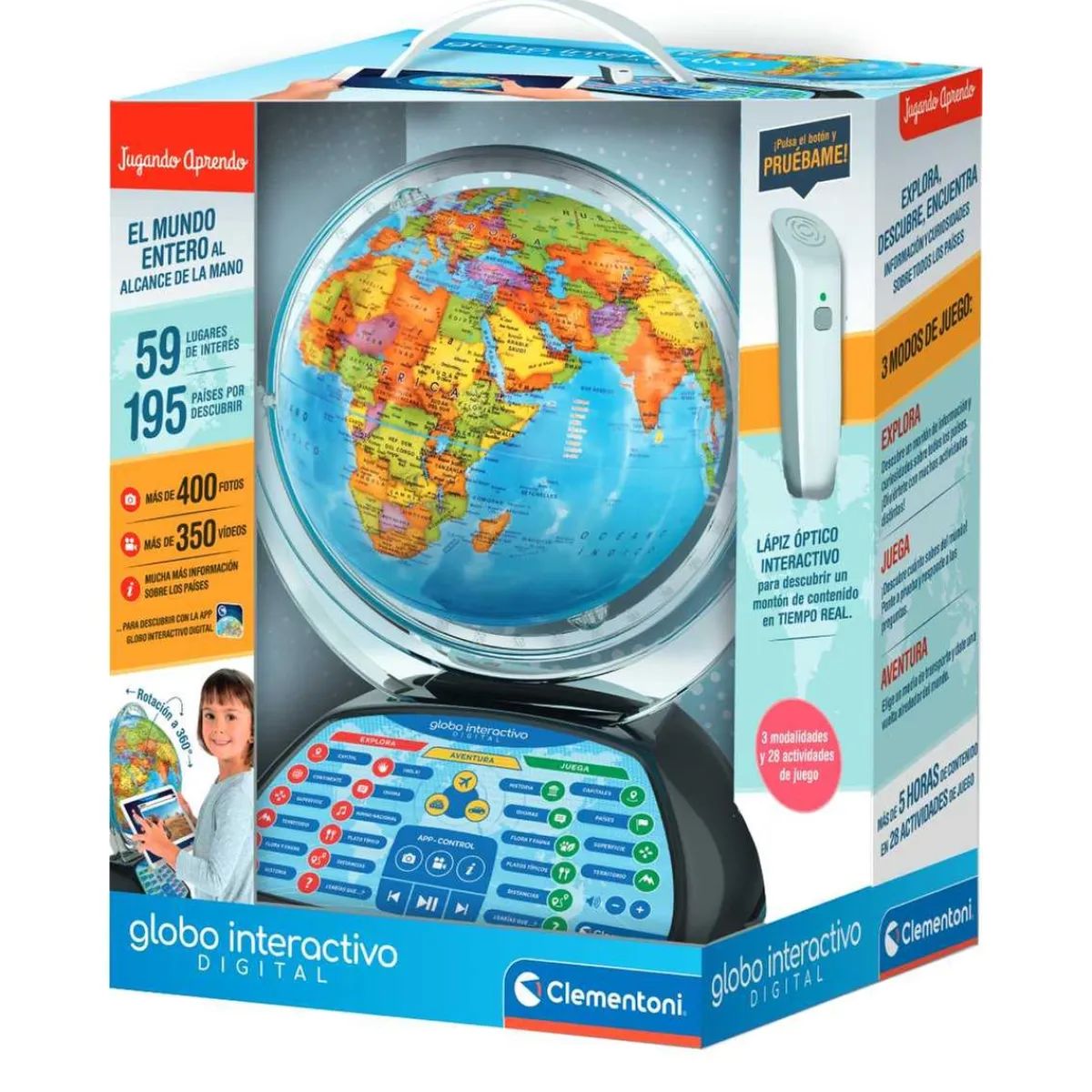 Globo terráqueo Exploramundo digital*CLEMENTONI Clearance