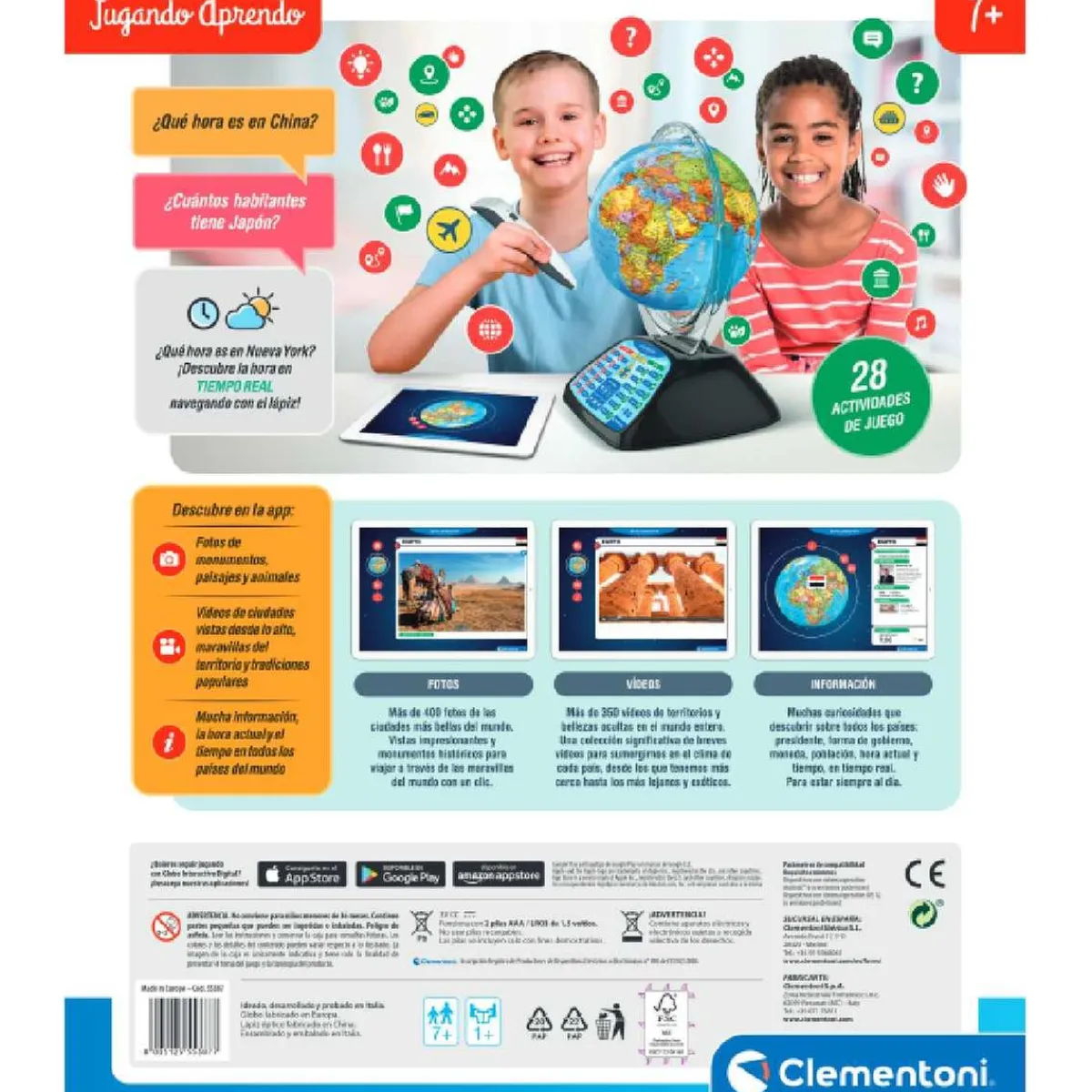 Globo terráqueo Exploramundo digital*CLEMENTONI Clearance