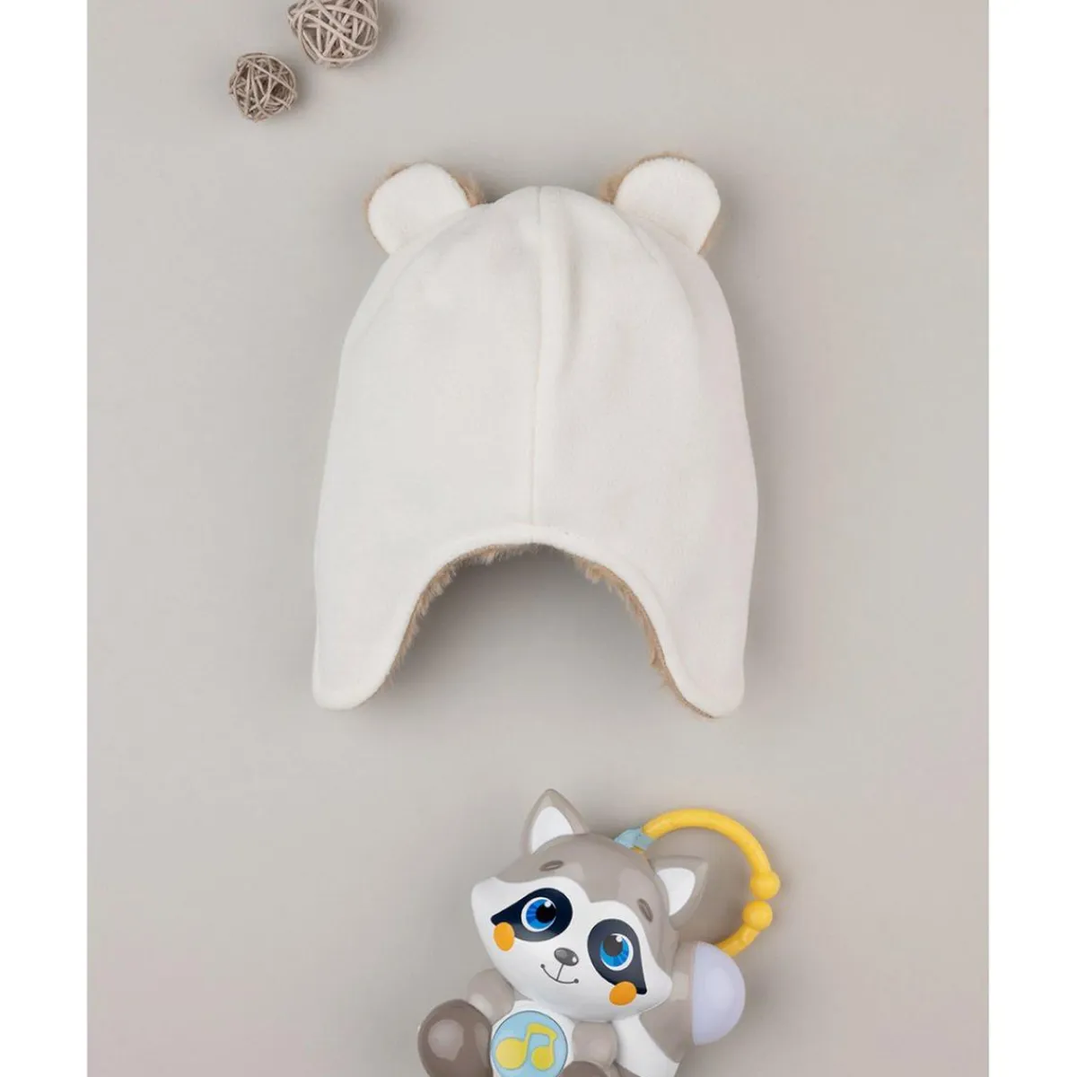 Gorro de forro polar teddy para niño*Prenatal Discount