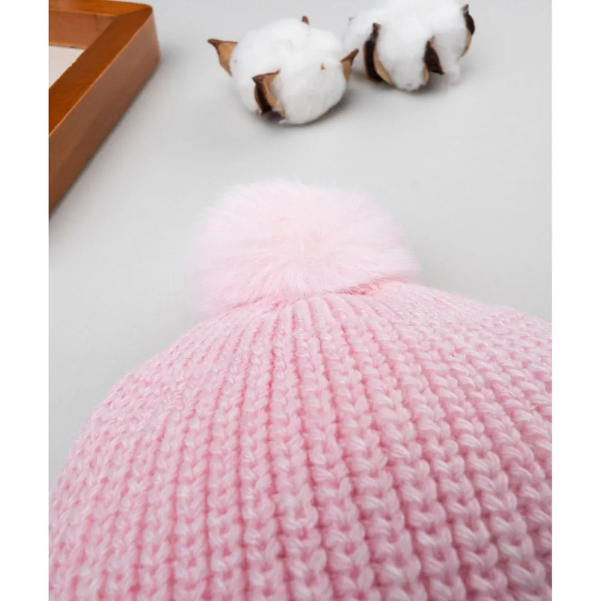 Gorro de lana con pompón Primeras Salidas·Gorros, Viseras Y Manoplas|Recién Nacido·Primeras Salidas