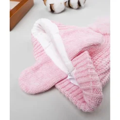 Gorro de lana con pompón Primeras Salidas·Gorros, Viseras Y Manoplas|Recién Nacido·Primeras Salidas