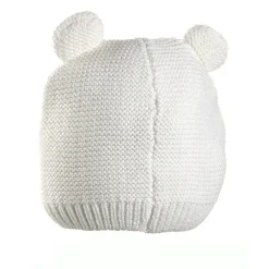 New Gorro de punto blanco con orejas Primeras Salidas·Gorros, Viseras Y Manoplas|Recién Nacido·Primeras Salidas
