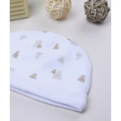 Gorro de recién nacido con estampado de ositos Recién Nacido·Primeras Salidas|Primeras Salidas·Gorros, Viseras Y Manoplas