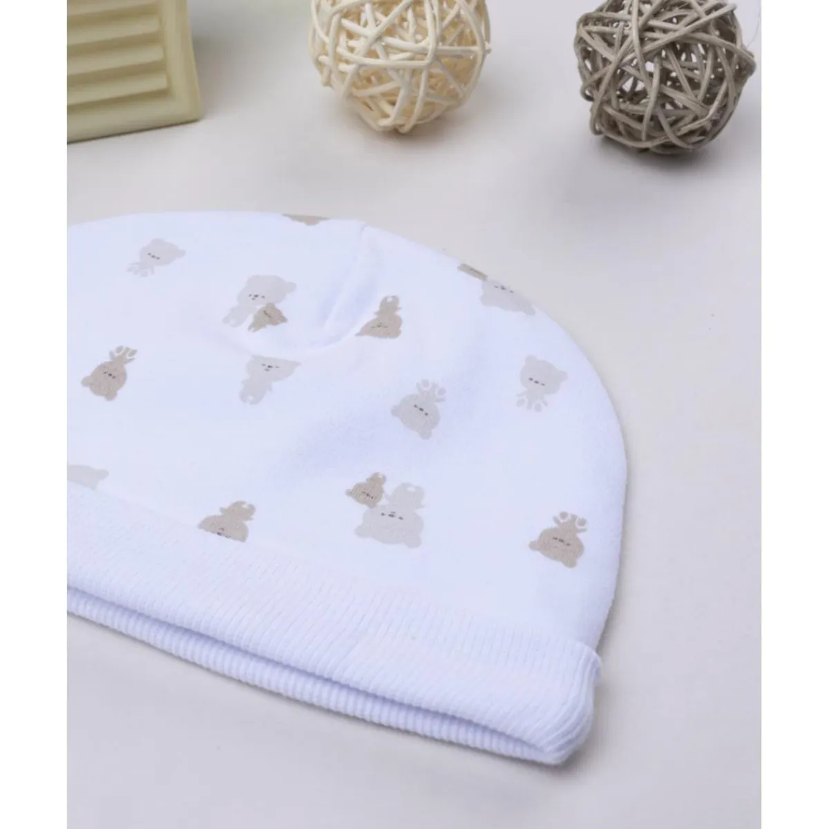 Gorro de recién nacido con estampado de ositos Recién Nacido·Primeras Salidas|Primeras Salidas·Gorros, Viseras Y Manoplas