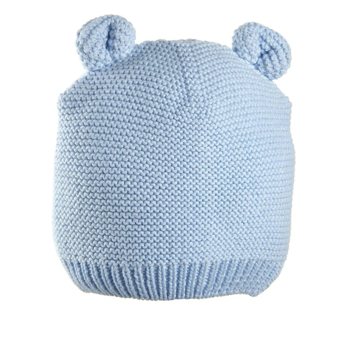 Gorro de tricot azul con orejas*Prenatal Hot