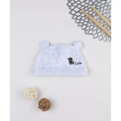 Gorro niño gris con perrito*Prenatal