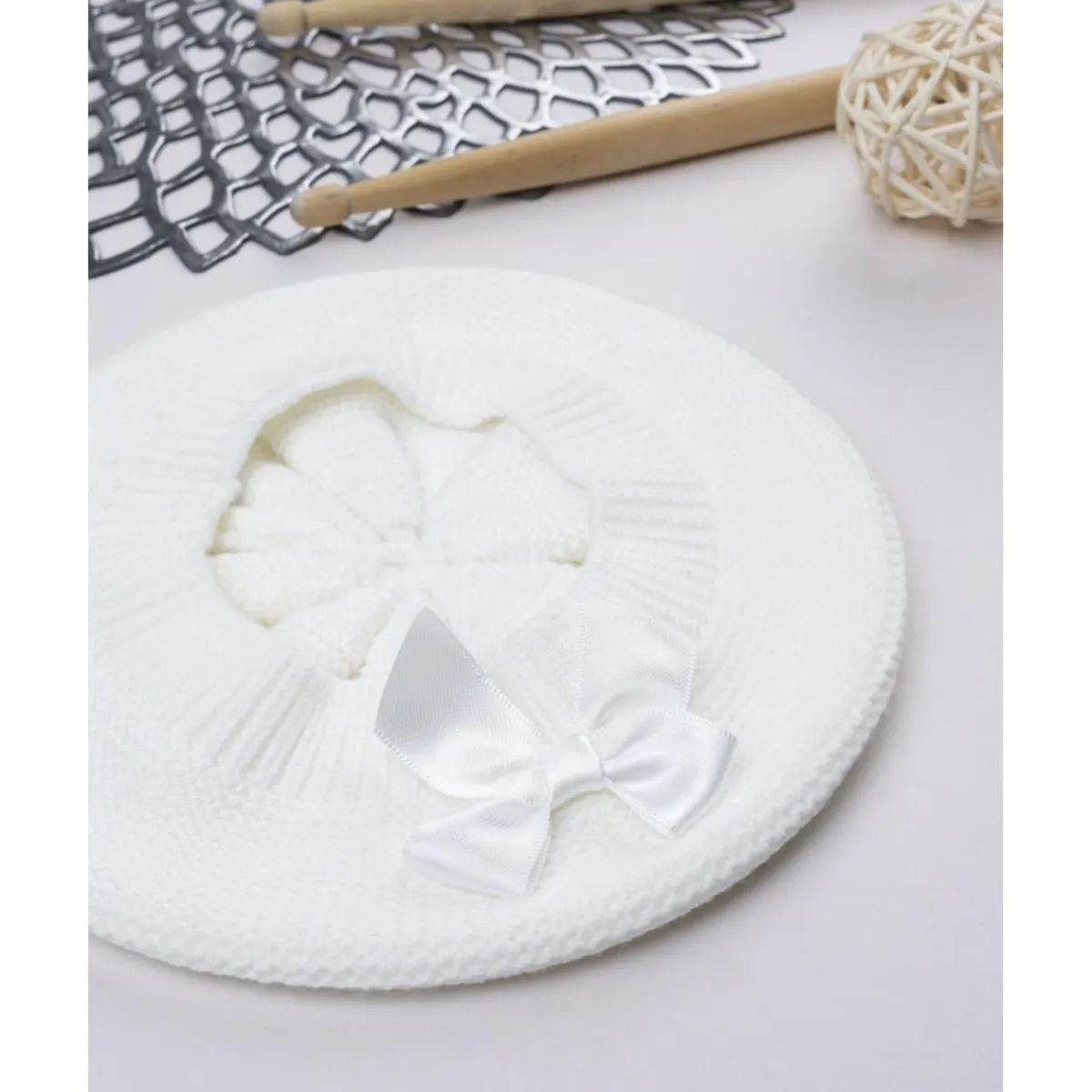 Sale Gorro tricot niña blanco Recién Nacido·Primeras Salidas|Primeras Salidas·Gorros, Viseras Y Manoplas