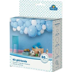 Best Guirnalda azul y blanca con 65 piezas Artículos De Fiesta Y Regalos