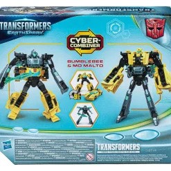 Discount Hasbro - Transformers - EarthSpark Bumblebee y Malto Cyber ㅤ Figuras De Acción