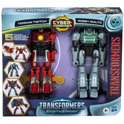 Sale Hasbro - Transformers - Pack de 2 figuras EarthSpark Terran Twitch y Robby ㅤ Figuras De Acción