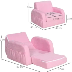 - Sillón reclinable para niños*Homcom Outlet