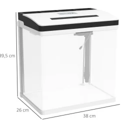 Best Homcom - Acuario 28L con filtro e iluminación Steam