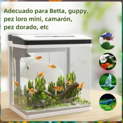 Best Homcom - Acuario 28L con filtro e iluminación Steam