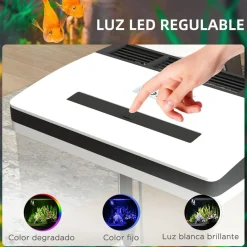 Best Homcom - Acuario 28L con filtro e iluminación Steam