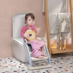 - Adaptador WC plegable Azul y Blanco*Homcom Hot