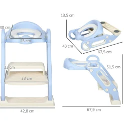 - Adaptador WC plegable Azul y Blanco*Homcom Hot