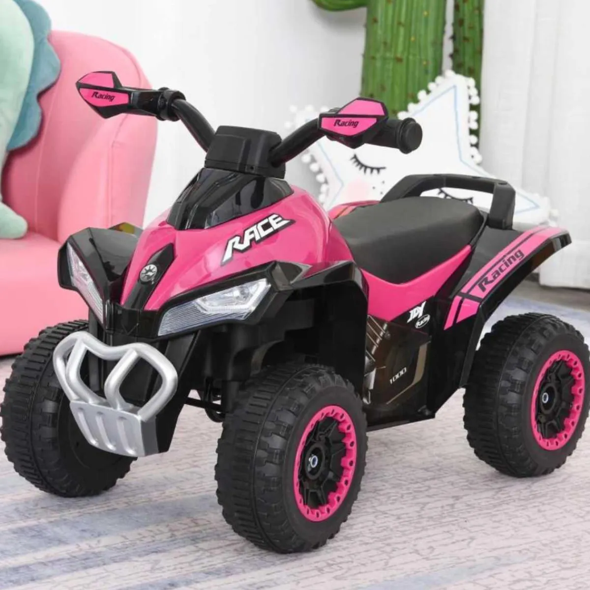 - Andador Quad Cuatrimoto Rosa*Homcom Discount