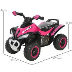- Andador Quad Cuatrimoto Rosa*Homcom Discount