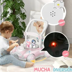 Homcom - Andador Rosa para bebés*AIYAPLAY Online