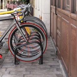 - Aparcamiento para 4 bicicletas Negro*Homcom Best