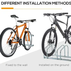 Online - Aparcamiento para 6 bicicletas Plata Bicicletas