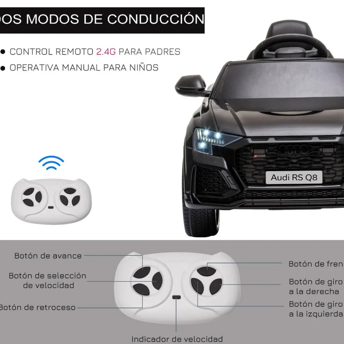 - Audi RS Q8 eléctrico*Homcom Sale