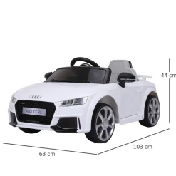 Hot - Audi TT eléctrico blanco Vehículos De Batería O A Pedales