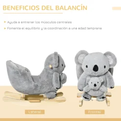 Outlet - Balancín de madera con sonidos Koala Entretenimiento·Hamacas Y Columpios