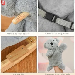 Outlet - Balancín de madera con sonidos Koala Entretenimiento·Hamacas Y Columpios