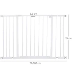 Homcom - Barrera Metálica para perro Coleccionables Y Mini Mundos