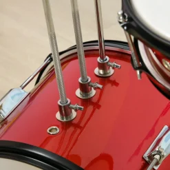 New Homcom - Batería con taburete Rojo Música|Electrónicos