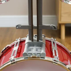 Outlet Homcom - Batería infantil 6 piezas con taburete Rojo Música|Electrónicos