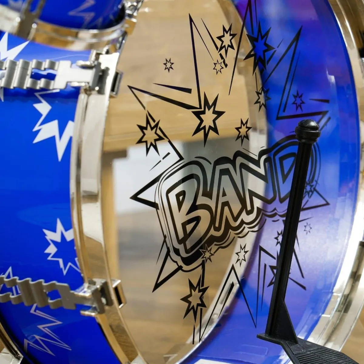 Homcom - Batería infantil 7 piezas con taburete Azul*AIYAPLAY Discount